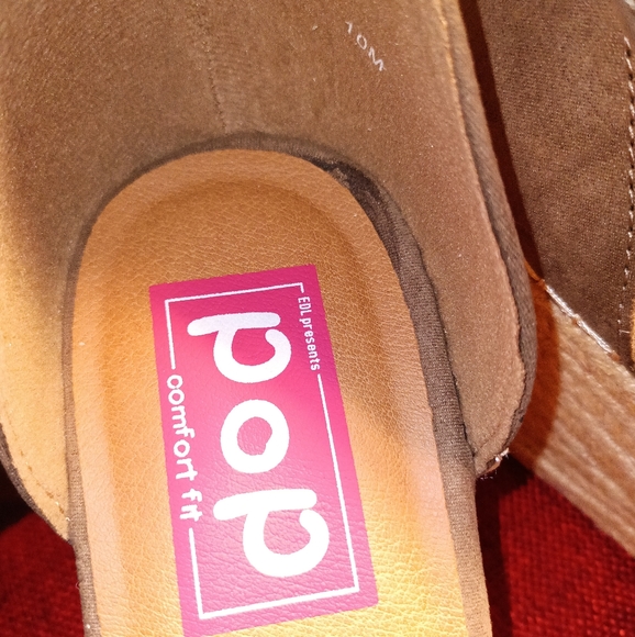 Pop Women's wedge sandals size 10M - Picture 4 of 7